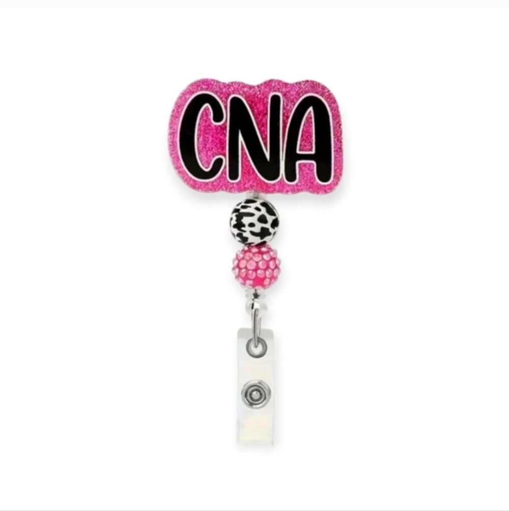 Pink CNA Badge Reel